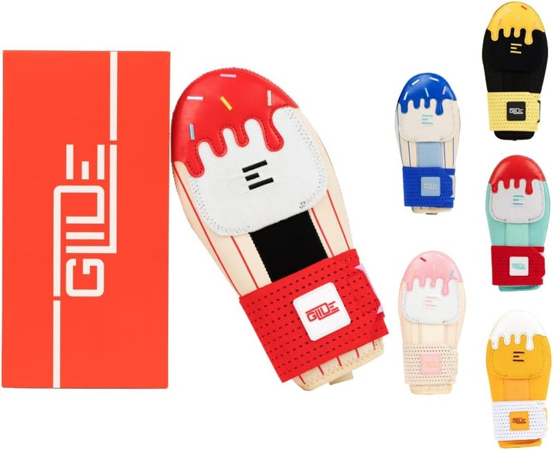 Glide Sliding Mitt - Baseball Sliding Mitt Youth, Baseball & Softball, Ice Cream Drip Design, Left & Right Hands - Hand and Wrist Protection, Adjustable Wrist Strap - Image 1